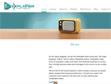 Tablet Screenshot of explainervideoagency.com